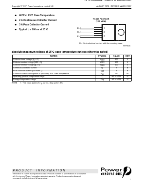 BUX84 Datasheet PDF Power Innovations