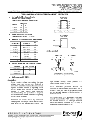 TISP4125F3D Datasheet PDF Power Innovations
