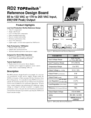 RD2 Datasheet PDF Power Integrations, Inc