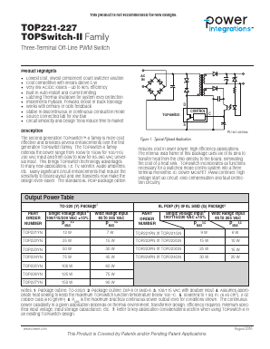TOP223 Datasheet PDF Power Integrations, Inc