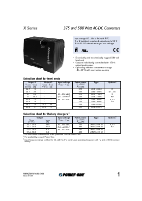 LXN-1601-6 Datasheet PDF Power-One Inc.