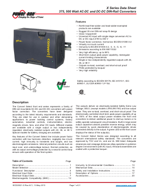 LXN2880-6G Datasheet PDF Power-One Inc.