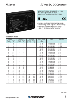 12H1901-2R Datasheet PDF Power-One Inc.
