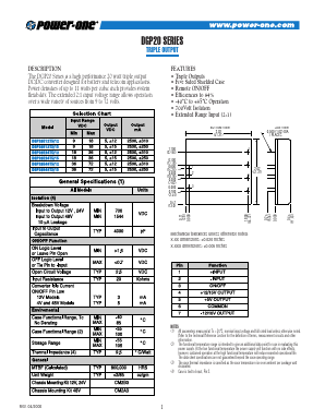DGP20E24T5/12 Datasheet PDF Power-One Inc.