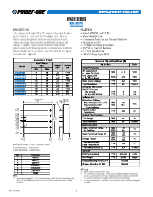 DFA20E48D12 Datasheet PDF Power-One Inc.