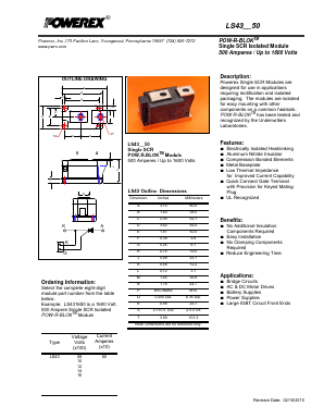 LS431050 Datasheet PDF Powerex