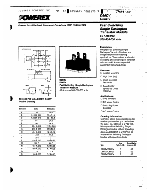D66DV550 Datasheet PDF Powerex