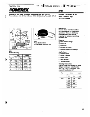 C781PS Datasheet PDF Powerex