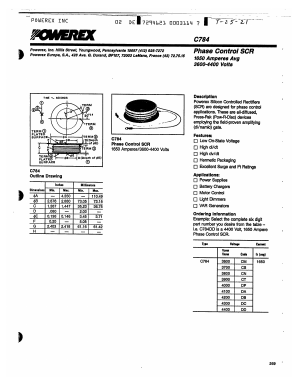 C784DA Datasheet PDF Powerex
