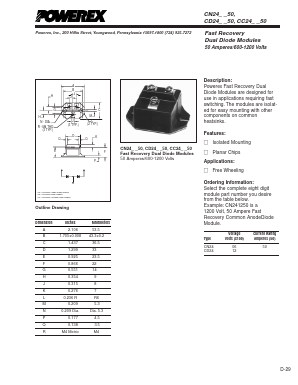 CN241250 Datasheet PDF Powerex