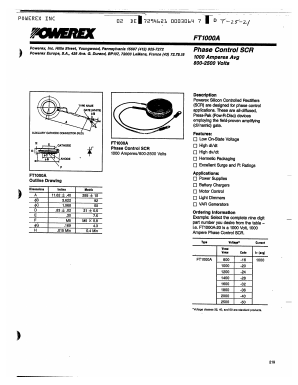 FT1000A-36 Datasheet PDF Powerex