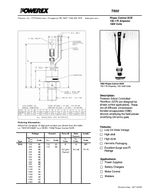 T600081804BT Datasheet PDF Powerex