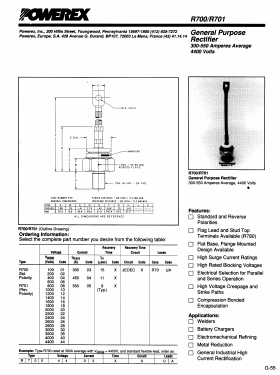 R700 Datasheet PDF Powerex