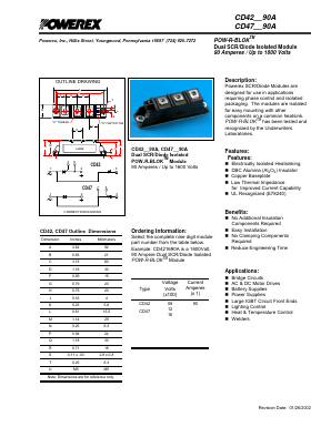 CD421690A Datasheet PDF Powerex