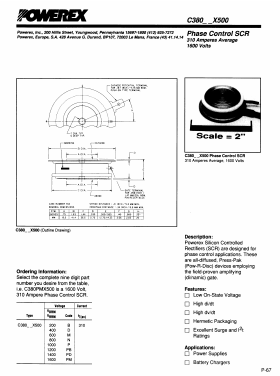 C380NX500 Datasheet PDF Powerex