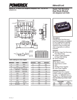 RM400DY-24S Datasheet PDF Powerex