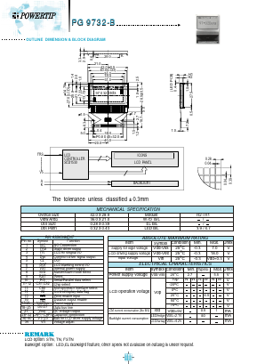 PG9732-B Datasheet PDF Powertip Technology