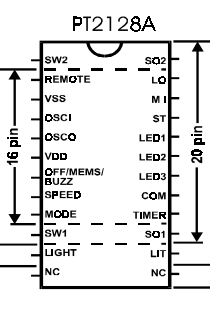 PT2128A-B92D Datasheet PDF Princeton Technology