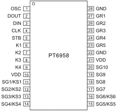PT6958 Datasheet PDF Princeton Technology