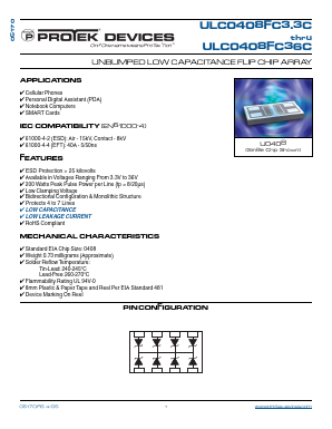 ULC0408FC08C Datasheet PDF ProTek Devices.