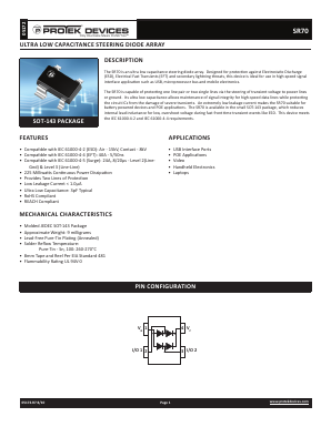 SR70-T13 Datasheet PDF ProTek Devices.