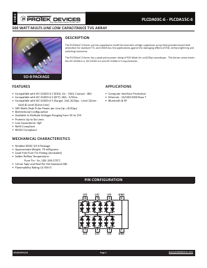 PLCDA05C-6-T13 Datasheet PDF ProTek Devices.