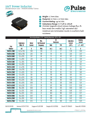 PA4334.182NLT Datasheet PDF Pulse Electronics