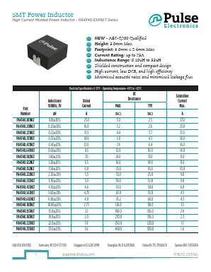 PA4340.101NLT Datasheet PDF Pulse Electronics