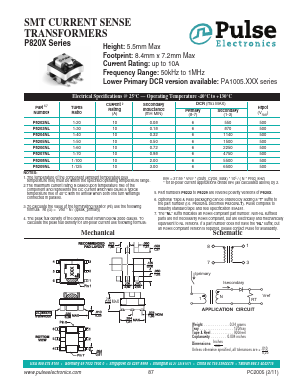 P8204NL Datasheet PDF Pulse Electronics