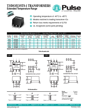 XRT7296 Datasheet PDF Pulse Electronics
