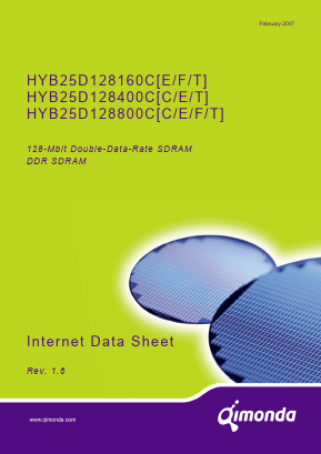 HYB25D128160CT-6 Datasheet PDF Qimonda AG
