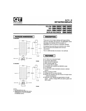 GMC2985C Datasheet PDF QT Optoelectronics => Fairchildsemi