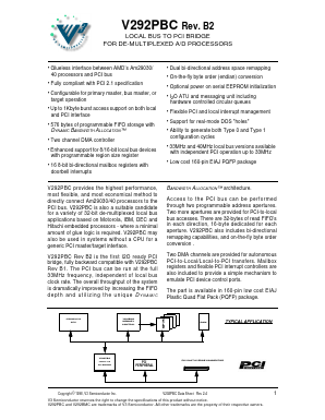 V292PBC-40REVB2 Datasheet PDF QuickLogic Corporation