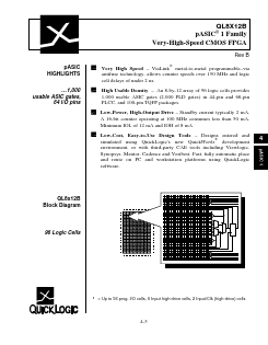 QL8X12B-0PF100C Datasheet PDF QuickLogic Corporation