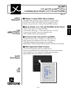QL2007-XPQ208I Datasheet PDF QuickLogic Corporation