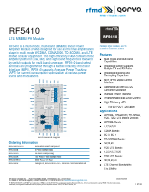 RF5410SR Datasheet PDF RF Micro Devices