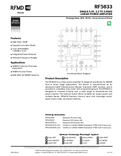 RF5633LPCK-410 Datasheet PDF RF Micro Devices