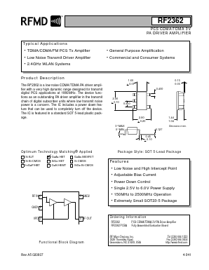 RF2362 Datasheet PDF RF Micro Devices