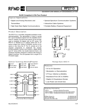 RF2713PCBA-D Datasheet PDF RF Micro Devices