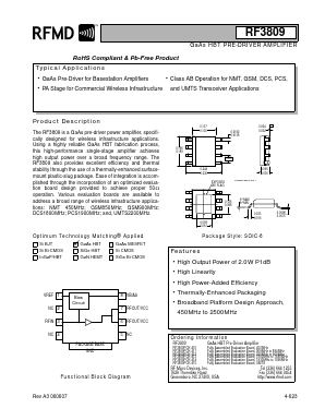 RF3809PCK-415 Datasheet PDF RF Micro Devices