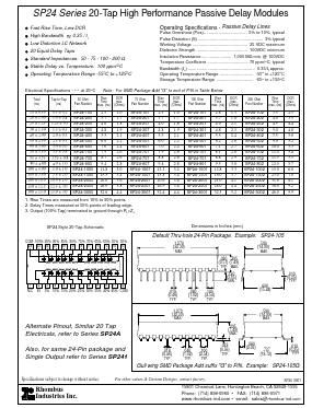 SP24-255 Datasheet PDF Rhombus Industries Inc.