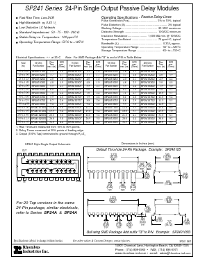 SP2410507 Datasheet PDF Rhombus Industries Inc.