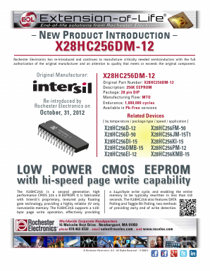 X28HC256KI-12 Datasheet PDF Rochester Electronics