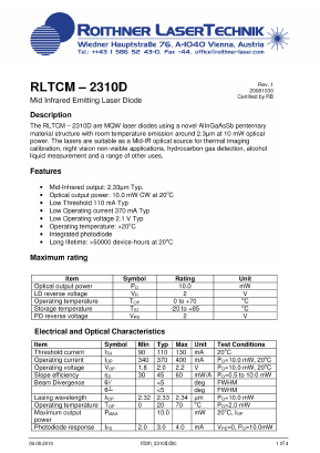 RLTCM-2310D Datasheet PDF Rochester Electronics