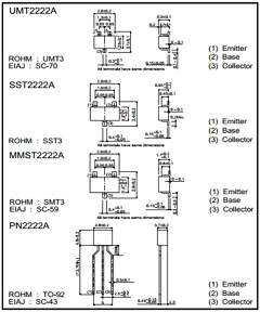 MMST2222AT146 Datasheet PDF ROHM Semiconductor