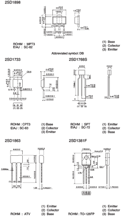 D1898 Datasheet PDF ROHM Semiconductor