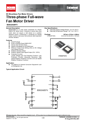 BD63242EFV-E2 Datasheet PDF ROHM Semiconductor