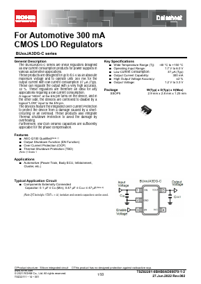 BU33JA3DG-CTR Datasheet PDF ROHM Semiconductor