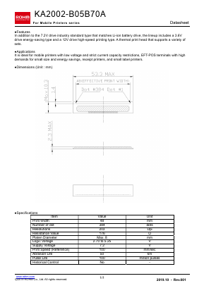 KA2002-B05B70A Datasheet PDF ROHM Semiconductor