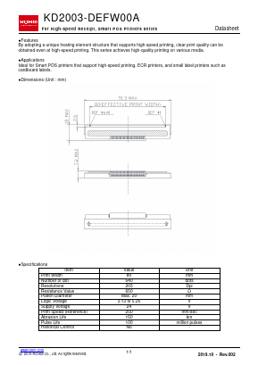KD2003-DEFW00A Datasheet PDF ROHM Semiconductor